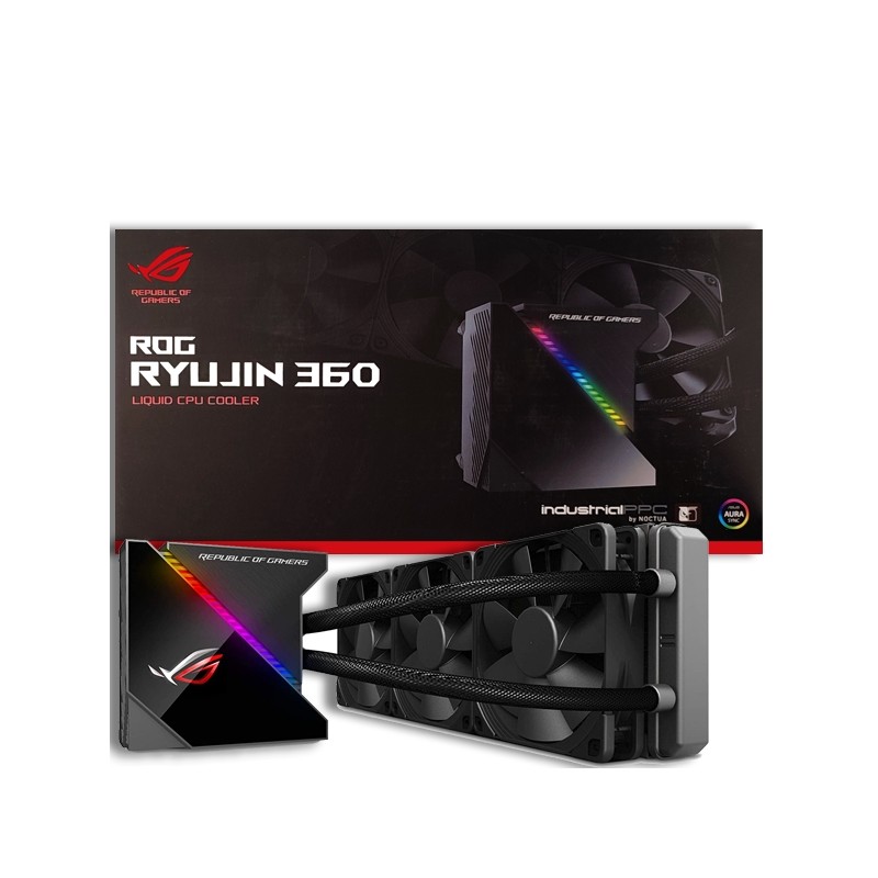 Asus ROG RYUJIN 360 Sistema di Raffreddamento a liquido per CPU All-In-One  con display OLED a colori LiveDash, Aura Sync RGB e N