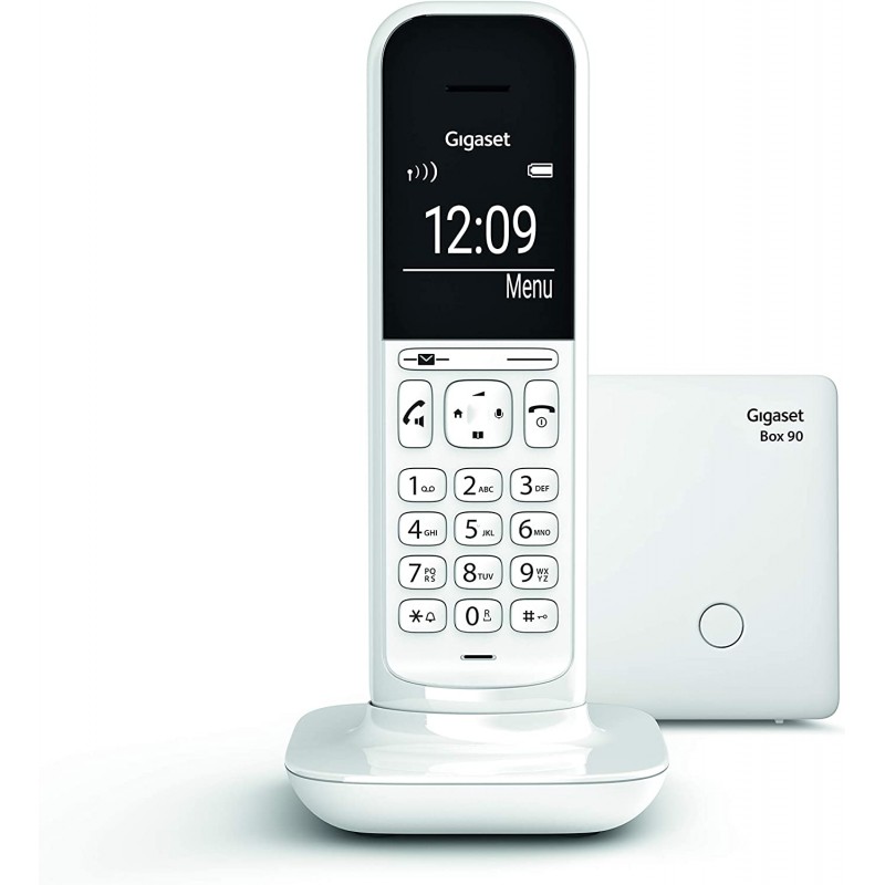 Gigaset CL390, Telefono Cordless Display Ampio, Vivavoce, Funzione Black  List e Non disturbare, Bianco